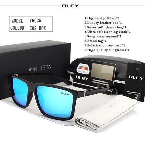 HD Polarized Men Sunglasses / Unisex Driving Goggles-Y6625 C2 BOX-JadeMoghul Inc.