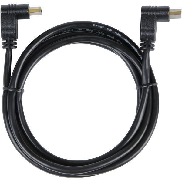 HDMI Cable with Dual Right Angle Connectors, 6ft-Cables, Connectors & Accessories-JadeMoghul Inc.