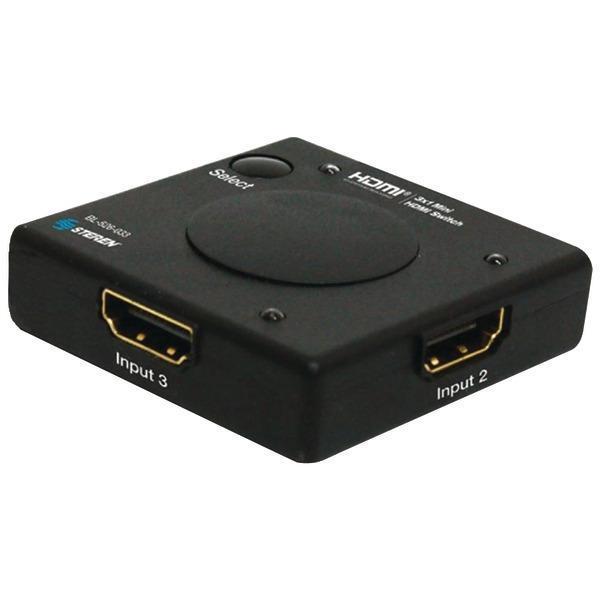 HDMI(R) 3 x 1 Mini Switcher-A/V Distribution & Accessories-JadeMoghul Inc.