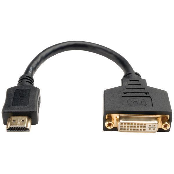 HDMI(R) to DVI Adapter Cable, 8"-Cables, Connectors & Accessories-JadeMoghul Inc.