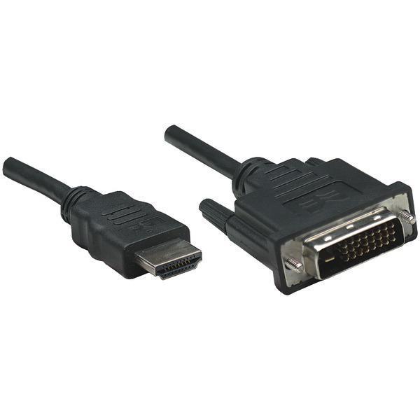 HDMI(R) to DVI-D Cable, 6ft-Cables, Connectors & Accessories-JadeMoghul Inc.