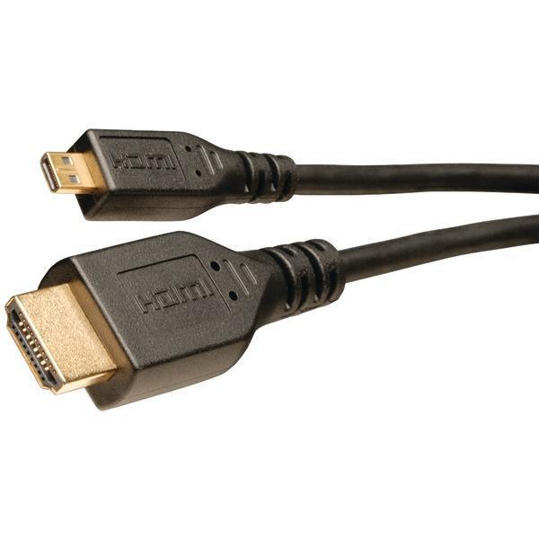 HDMI(R) to Micro HDMI(R) High Speed Cable with Ethernet (6ft)-Cables, Connectors & Accessories-JadeMoghul Inc.