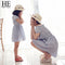 HE Hello Enjoy mother daughter dresses 2017 Family Matching Outfits striped dress family clothing mother and daughter clothes-Sky Blue-3T-JadeMoghul Inc.