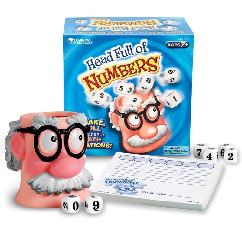 HEAD FULL OF NUMBERS MATH GAME-Learning Materials-JadeMoghul Inc.