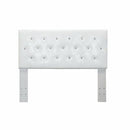 Headboards Velen II Contemporary Twin Size Headboard, White Benzara