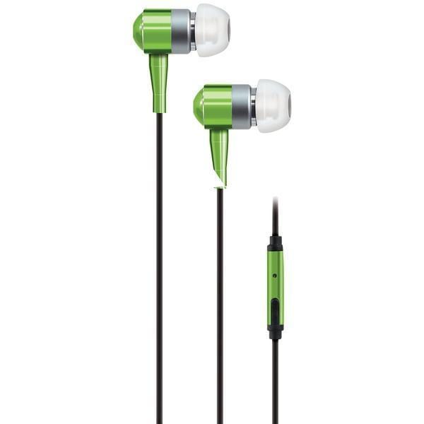 Headphones & Headsets PEBM02 In-Ear Aluminum Stereo Earbuds with Microphone (Green) Petra Industries