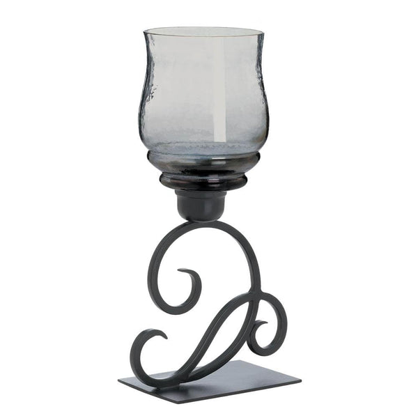 Best Scented Candles Smoked Glass Cursive Candle Stand