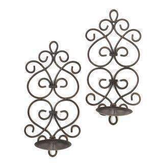 Candle Sconces Scrollwork Wall Sconces