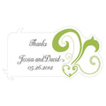 Heart Filigree Diecut Sticker Grass Green (Pack of 1)-Wedding Favor Stationery-Pecan Brown-JadeMoghul Inc.
