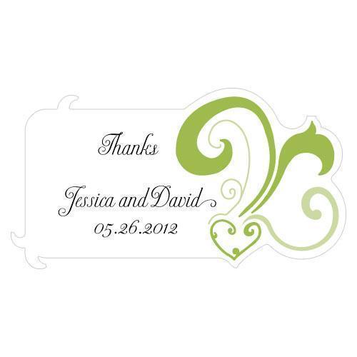 Heart Filigree Diecut Sticker Grass Green (Pack of 1)-Wedding Favor Stationery-Periwinkle-JadeMoghul Inc.