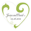Heart Filigree Heart Sticker Grass Green (Pack of 1)-Wedding Favor Stationery-Lavender-JadeMoghul Inc.