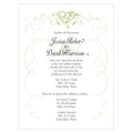 Heart Filigree Invitation Grass Green (Pack of 1)-Invitations & Stationery Essentials-Aqua Blue-JadeMoghul Inc.