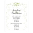 Heart Filigree Invitation Grass Green (Pack of 1)-Invitations & Stationery Essentials-Aqua Blue-JadeMoghul Inc.