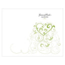 Heart Filigree Program Grass Green (Pack of 1)-Wedding Ceremony Stationery-Black-JadeMoghul Inc.