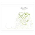 Heart Filigree Program Grass Green (Pack of 1)-Wedding Ceremony Stationery-Daiquiri Green-JadeMoghul Inc.
