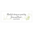 Heart Filigree Small Rectangular Tag Grass Green (Pack of 1)-Wedding Favor Stationery-Aqua Blue-JadeMoghul Inc.