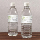 Heart Filigree Water Bottle Label Grass Green (Pack of 1)-Wedding Ceremony Stationery-Aqua Blue-JadeMoghul Inc.