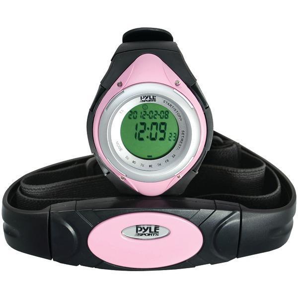 Heart Rate Monitor Watch with Minimum, Average & Maximum Heart Rate (Pink)-Wearable Tech & Fitness Accessories-JadeMoghul Inc.