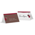 Heart Strings Place Card With Fold Vintage Pink (Pack of 1)-Table Planning Accessories-Ruby-JadeMoghul Inc.