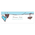 Heart Strings Small Rectangular Tag Vintage Pink (Pack of 1)-Wedding Favor Stationery-Ruby-JadeMoghul Inc.
