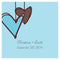 Heart Strings Square Tag Vintage Pink (Pack of 1)-Wedding Favor Stationery-Aqua Blue-JadeMoghul Inc.