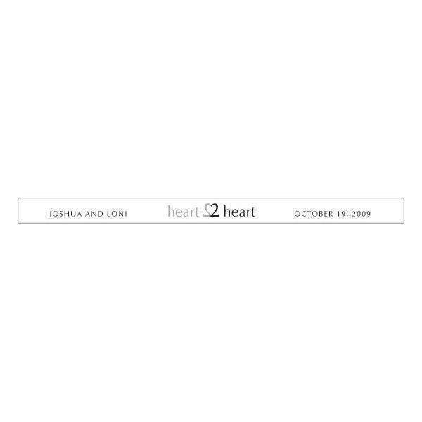 "Heart to Heart" Transparent Stickers (Pack of 1)-Wedding Favor Stationery-JadeMoghul Inc.