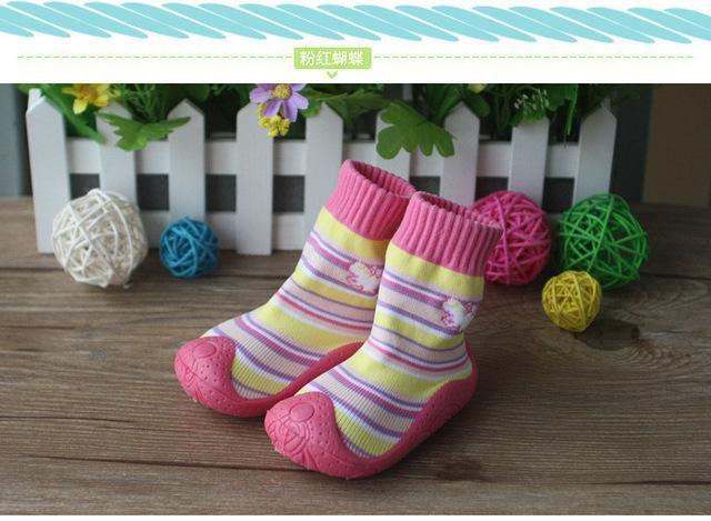 Heart Toddler Shoes Soft Bottom For Newborn Fashion Baby Socks With Rubber Soles Baby Socks with Rubber Soles Ws917-D-9M-JadeMoghul Inc.