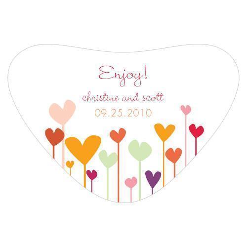 Hearts Heart Container Sticker Cool (Pack of 1)-Wedding Favor Stationery-Fuchsia-JadeMoghul Inc.