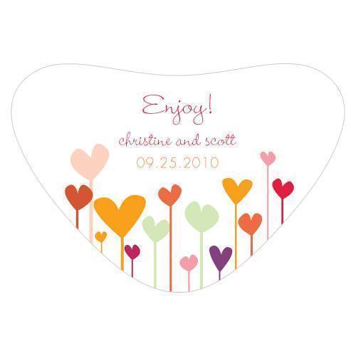 Hearts Heart Container Sticker Cool (Pack of 1)-Wedding Favor Stationery-Grass Green-JadeMoghul Inc.