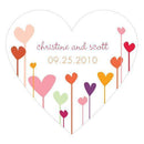 Hearts Heart Sticker Cool (Pack of 1)-Wedding Favor Stationery-Mocha Mousse-JadeMoghul Inc.