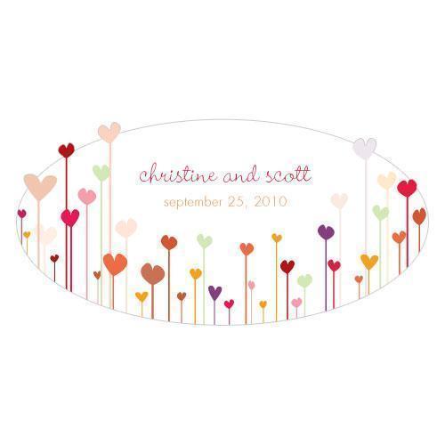 Hearts Large Cling Cool (Pack of 1)-Wedding Signs-Fuchsia-JadeMoghul Inc.