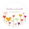 Hearts Large Sticker Cool (Pack of 1)-Wedding Favor Stationery-Fuchsia-JadeMoghul Inc.