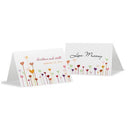 Hearts Place Card With Fold Cool (Pack of 1)-Table Planning Accessories-Fuchsia-JadeMoghul Inc.