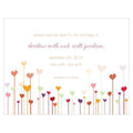 Hearts Save The Date Card Cool (Pack of 1)-Weddingstar-Mocha Mousse-JadeMoghul Inc.