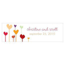 Hearts Small Rectangular Tag Cool (Pack of 1)-Wedding Favor Stationery-Red-JadeMoghul Inc.