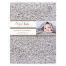 Heathered Gray Sweatshirt Knit Baby Blanket-KNIT-JadeMoghul Inc.