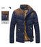 HEE GRAND 2017 Hot Sale Men Winter Splicing Cotton-Padded Coat Jacket Winter Size M-XXL Parkas High Quality MWM169-navy blue-M-JadeMoghul Inc.