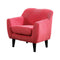 Heidi Contemporary Kids Chair, Pink-Kids Chairs-Pink-Flannelette Wood-JadeMoghul Inc.