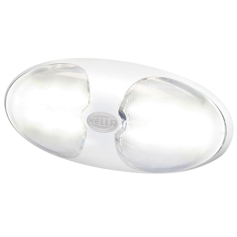 Hella Marine DuraLED 12 Interior-Exterior Lamp w-Switch - White LED - White Housing [980704001]-Interior / Courtesy Light-JadeMoghul Inc.