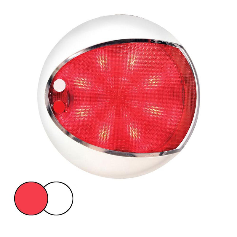 Hella Marine EuroLED 130 Surface Mount Touch Lamp - Red-White LED - White Housing [959950121]-Interior / Courtesy Light-JadeMoghul Inc.