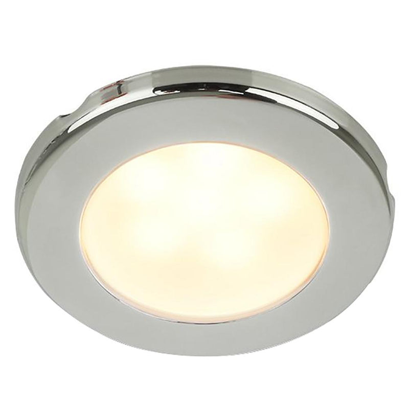 Hella Marine EuroLED 75 3" Round Screw Mount Down Light - Warm White LED - Stainless Steel Rim - 24V [958109121]-Dome/Down Lights-JadeMoghul Inc.