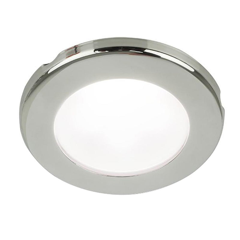 Hella Marine EuroLED 75 3" Round Screw Mount Down Light - White LED - Stainless Steel Rim - 12V [958110021]-Dome/Down Lights-JadeMoghul Inc.