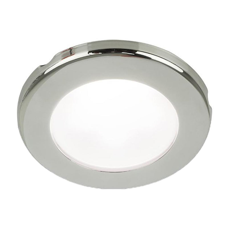 Hella Marine EuroLED 75 3" Round Screw Mount Down Light - White LED - Stainless Steel Rim - 24V [958110121]-Dome/Down Lights-JadeMoghul Inc.