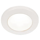 Hella Marine EuroLED 75 3" Round Screw Mount Down Light - White LED - White Plastic Rim - 12V [958110011]-Dome/Down Lights-JadeMoghul Inc.