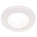 Hella Marine EuroLED 75 3" Round Screw Mount Down Light - White LED - White Plastic Rim - 24V [958110111]-Dome/Down Lights-JadeMoghul Inc.