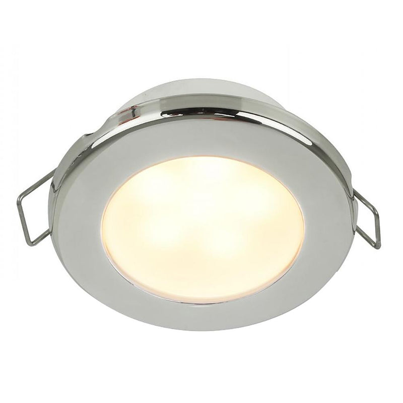 Hella Marine EuroLED 75 3" Round Spring Mount Down Light - Warm White LED - Stainless Steel Rim - 12V [958109521]-Dome/Down Lights-JadeMoghul Inc.