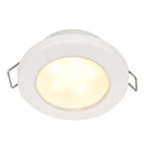 Hella Marine EuroLED 75 3" Round Spring Mount Down Light - Warm White LED - White Plastic Rim - 24V [958109611]-Dome/Down Lights-JadeMoghul Inc.