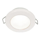 Hella Marine EuroLED 75 3" Round Spring Mount Down Light - White LED - White Plastic Rim - 12V [958110511]-Dome/Down Lights-JadeMoghul Inc.