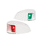 Hella Marine NaviLED Deck Mount Port & Starboard Pair - 2nm - Clear Lens-White Housing [980620911]-Navigation Lights-JadeMoghul Inc.