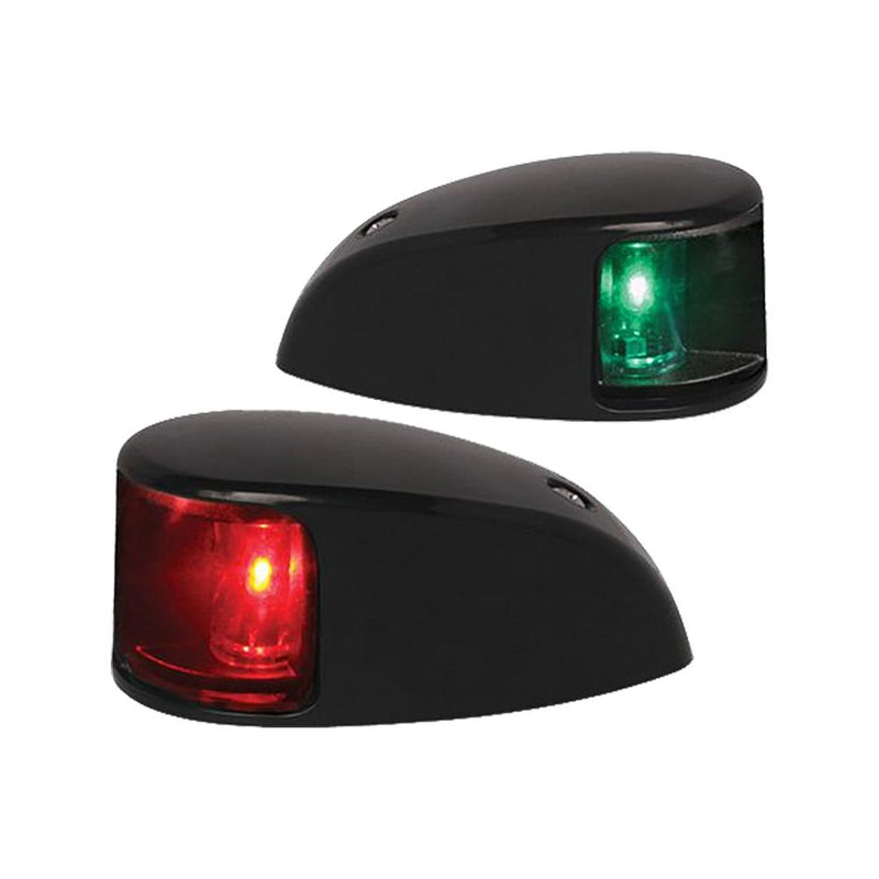 Hella Marine NaviLED Deck Mount Port & Starboard Pair - 2nm - Colored Lens-Black Housing [980620801]-Navigation Lights-JadeMoghul Inc.